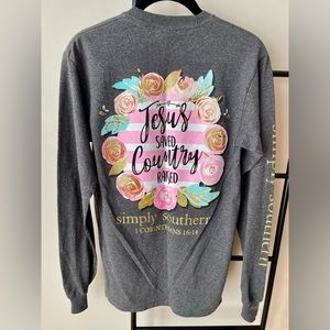 Simply Southern Long Sleeve Small Tshirt